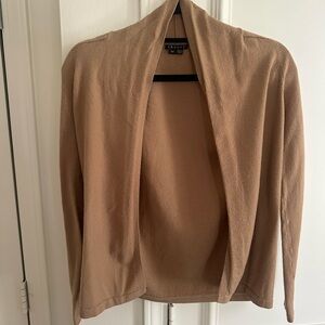 Theory - Women’s Fitted Wool-Blend Cardigan - Camel